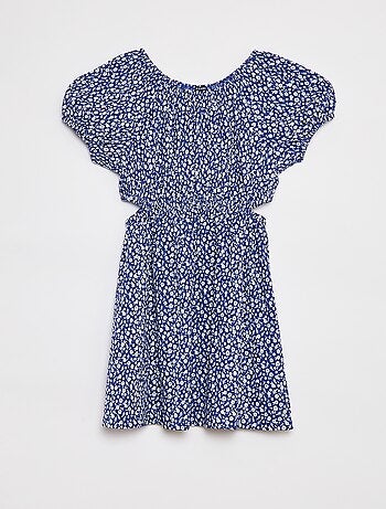 Robe en maille crêpe imprimée