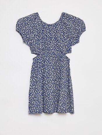 Robe en maille crêpe imprimée