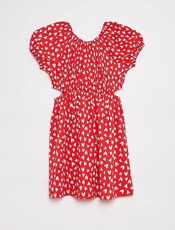 Robe en maille crêpe imprimée