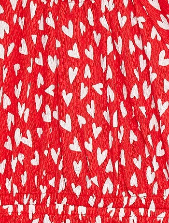 Robe en maille crêpe imprimée