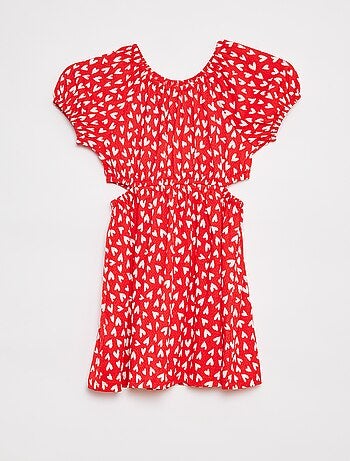 Robe en maille crêpe imprimée