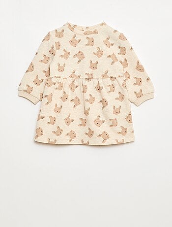 Robe en molleton animée