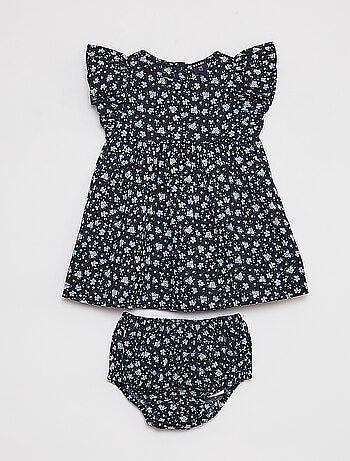 Robe en popeline + culotte - 2 pièces