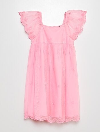 Robe en tulle brodée