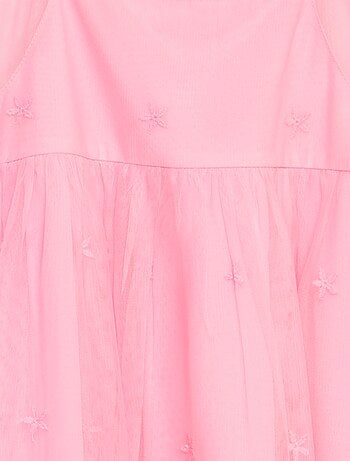 Robe en tulle brodée