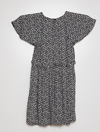 Robe imprimée à volant