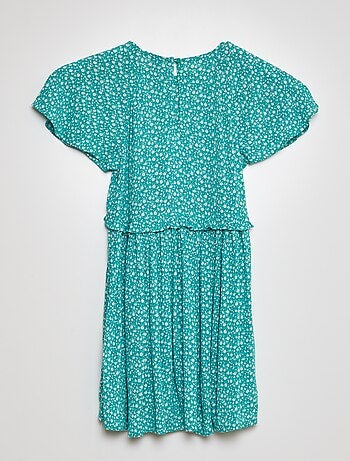 Robe imprimée à volant