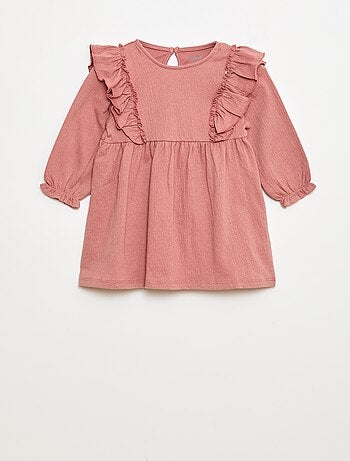 Robe légère à manches longues à motif