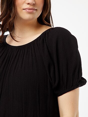 Robe longue à col bardot