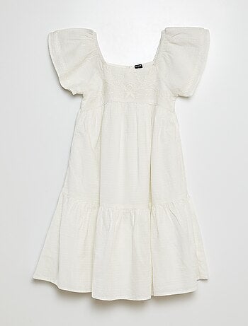 Robe longue avec broderies