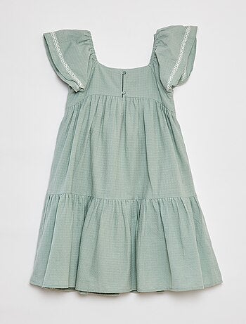 Robe longue avec broderies