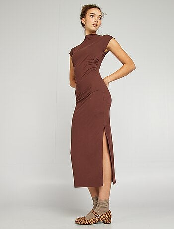 Robe longue effet drapé