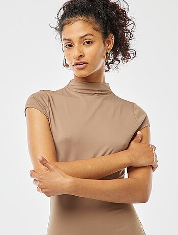 Robe longue effet peau pêche