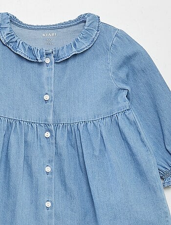 Robe longue en denim