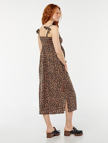 Robe longue grossesse sans manches