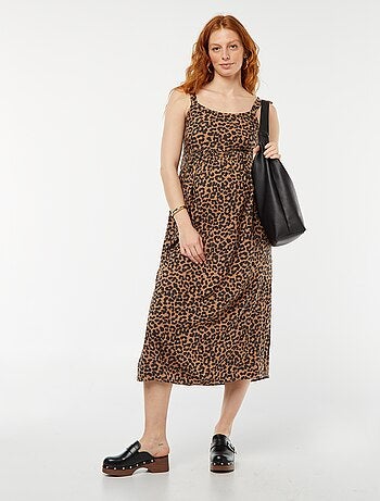 Robe longue grossesse sans manches