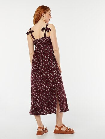 Robe longue grossesse sans manches