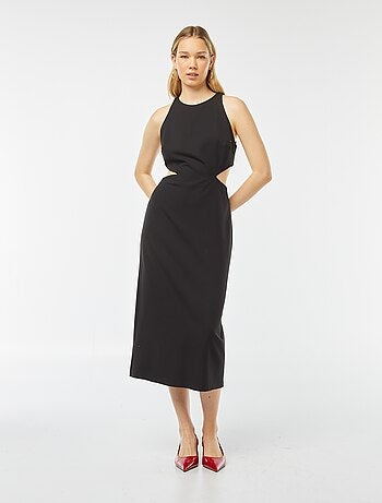 Robe longue moulante sans manches