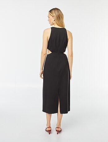Robe longue moulante sans manches