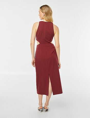 Robe longue moulante sans manches