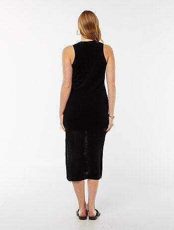 Robe longue sans manches