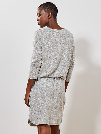Robe maille doudou - Kiabi