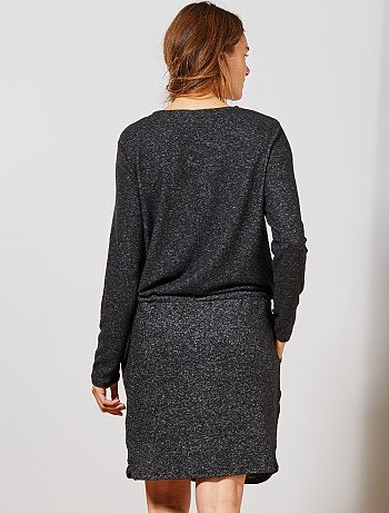 Robe maille doudou - Kiabi
