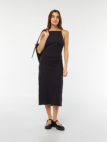 Robe midi avec fines bretelles