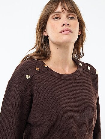 Robe midi côtelée + pull cropped de maternité