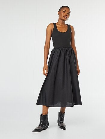 Robe midi effet 2 en 1