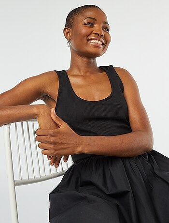 Robe midi effet 2 en 1