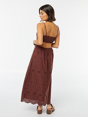 Robe midi ouverture sur les côtés