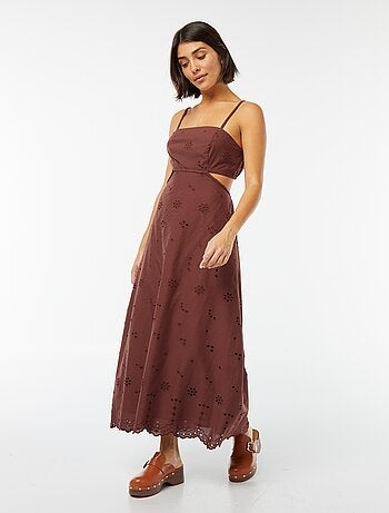 Robe midi ouverture sur les côtés