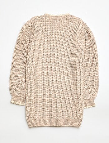Robe pull avec col en dentelle