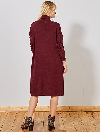 Robe pull col cheminée - Kiabi