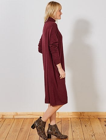 Robe pull col cheminée - Kiabi