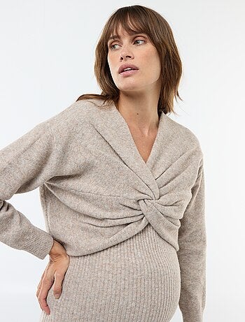 Robe pull de maternité 2-en-1