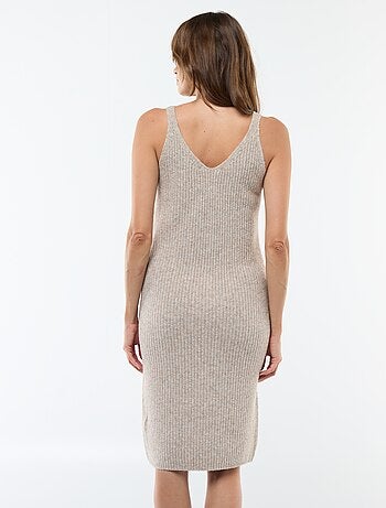 Robe pull de maternité 2-en-1