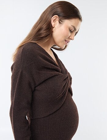 Robe pull de maternité 2-en-1