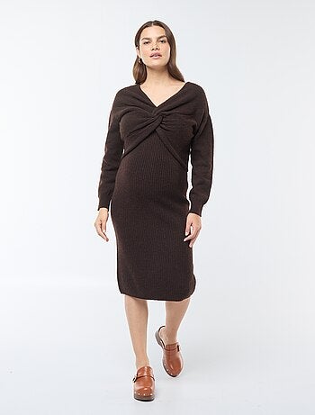 Robe pull de maternité 2-en-1