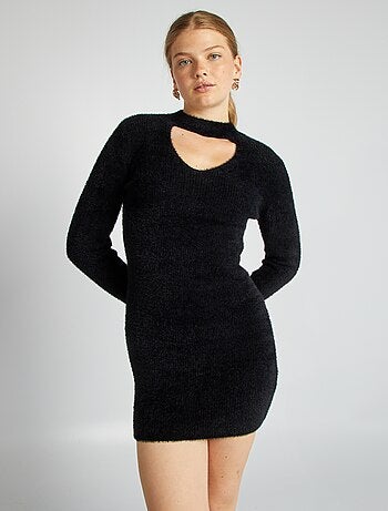 Robe pull en maille douce