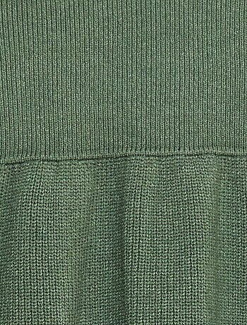 Robe pull en maille tricot douce