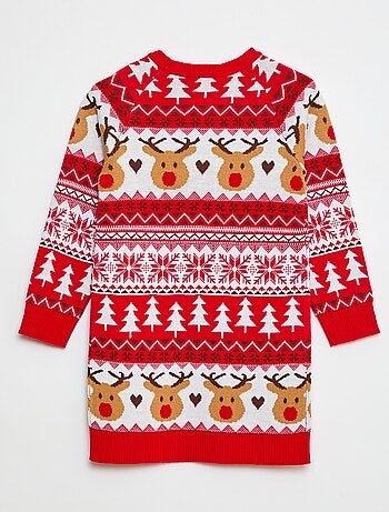 Robe pull en maille tricot