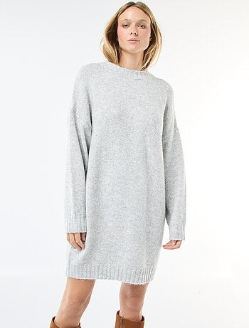 Robe pull mi-longue chaude