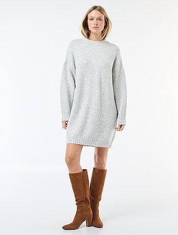 Robe pull mi-longue chaude