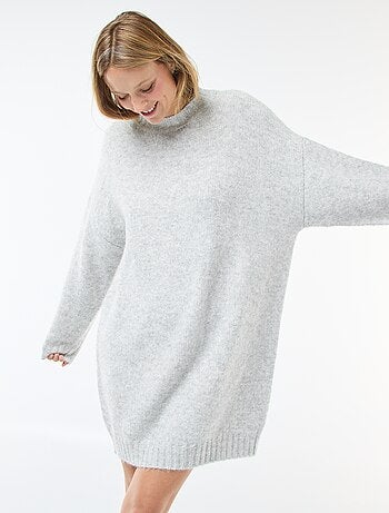 Robe pull mi-longue chaude