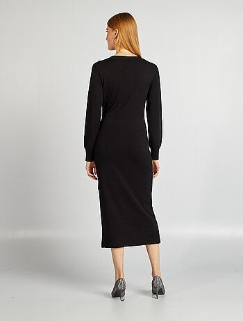 Robe pull midi à ceinturer
