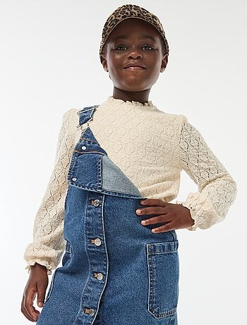 Robe salopette en jean