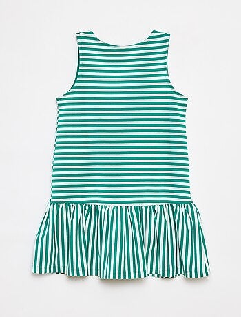 Robe sans manches avec volants