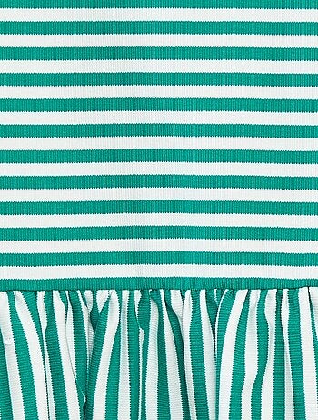 Robe sans manches avec volants